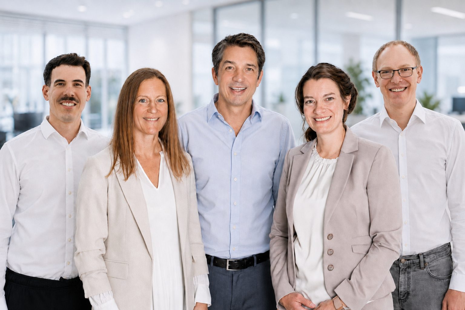 Das fünfköpfige Team von FINOPTECH
